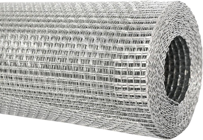 Xicooka Galvanized Hardware Cloth 1/8 Inch Wire Mesh Roll – Ideal for Garden Fencing, Chicken Coops, DIY Projects, and Beekeeping (24in x 10ft) - Image 1
